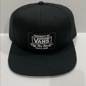 NWT Vans OTW Script Black Hat Flat Bill